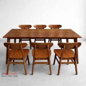 Meja 6 Kursi Cafe Cikarang